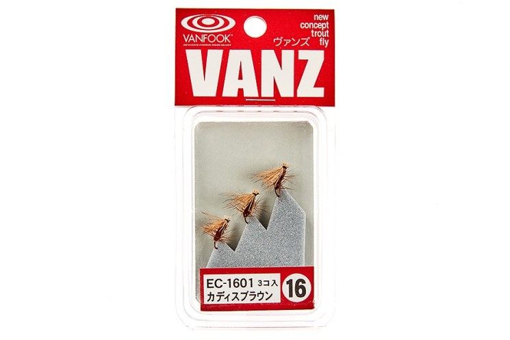 Нахлыстовые мушки Vanfook Eil Hair Caddis 1601, 3 шт