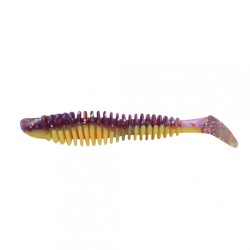 Виброхвост Yaman PRO Arris Shad, р.2,5 inch, цвет #26 - Violet Chartreuse (уп. 7 шт.) YP-AS25-26