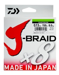 Леска плетеная Daiwa J-Braid X8 300м 0,42мм зеленая