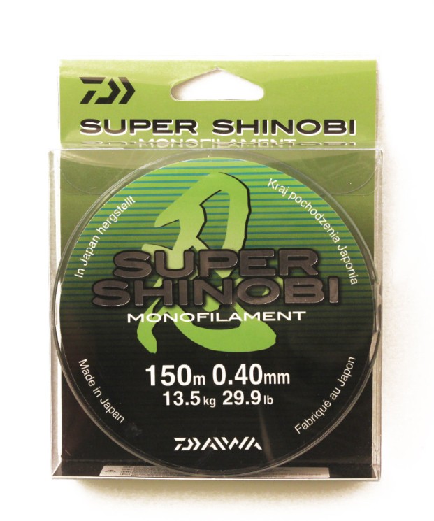 Леска Daiwa Super Shinobi 150м 0,40мм (13,5кг) светло-зеленая