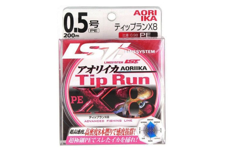 Шнур плетеный Linesystem Tip Run X8 #0,5 (0,117мм) 200м multicolor