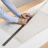 Линейка металлическая 100 см Brauberg 210311