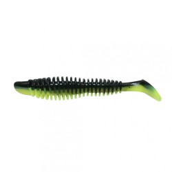 Виброхвост Yaman PRO Arris Shad, р.2,5 inch, цв. 32 - Black Red Flake/Chartreuse, 7 шт  YP-AS25-32