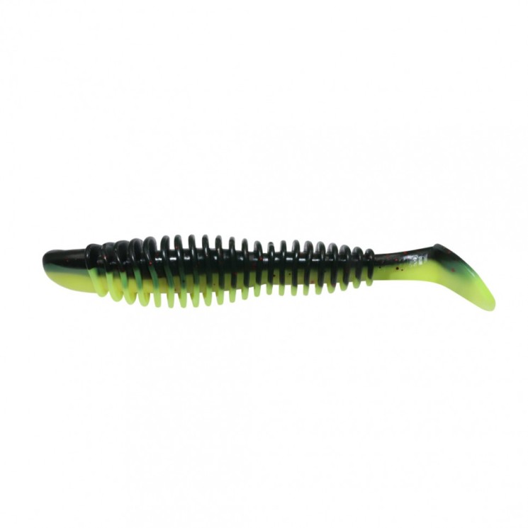 Виброхвост Yaman PRO Arris Shad, р.2,5 inch, цв. 32 - Black Red Flake/Chartreuse, 7 шт  YP-AS25-32