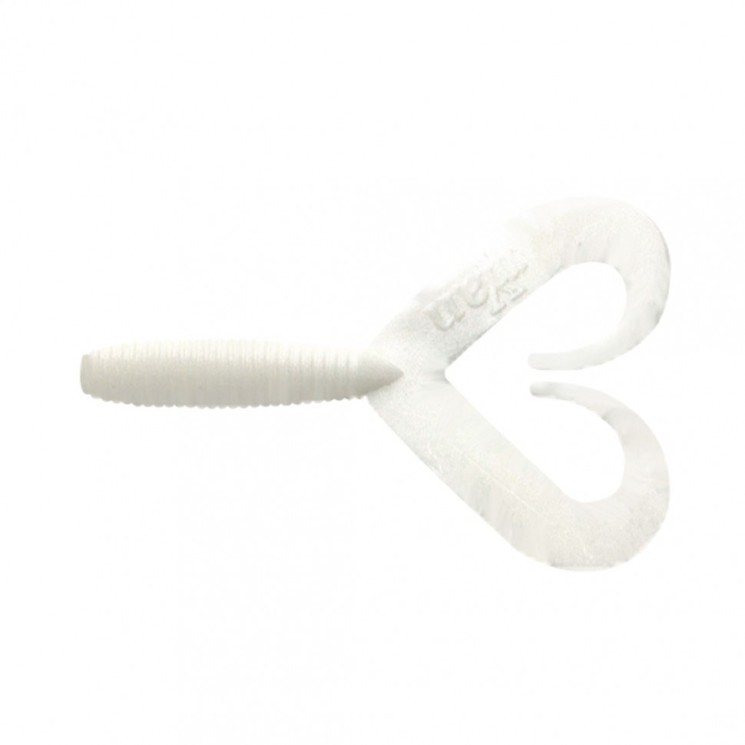 Твистер Yaman PRO Loop-Two, р.4 inch, цвет  #01 - White (уп.5 шт) YP-LT4-01