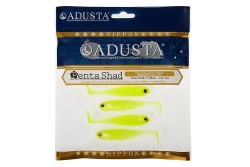 Виброхвост Adusta Penta shad 4" цвет 117 Chart White, 6 шт