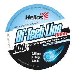 Леска Helios Hi-tech Line Nylon Transparent 0,18-0,70mm/100 метров