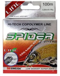 Леска Siweida Spider Carp 100м 0,28 (8,10кг) черная