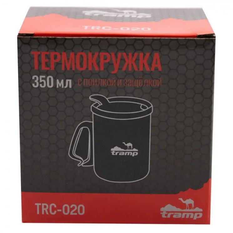 Термокружка Tramp с поилкой и защёлкой TRC-020.17 терракотовый
