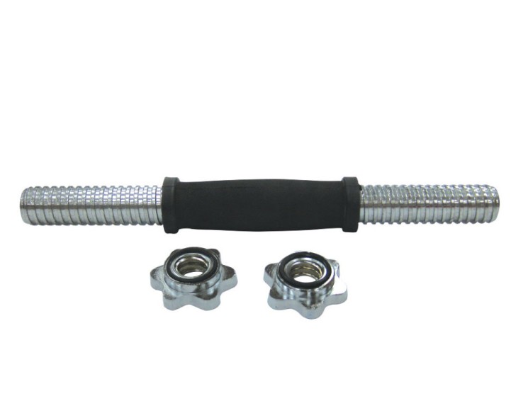 Гриф гантельный до 40 кг, 36 см d-26 мм с обрез. ручкой R0219