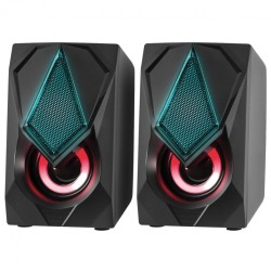 Колонки компьютерные Defender SOLAR 1, 2.0, 6 Вт, пластик, чёрные, 65401 513680