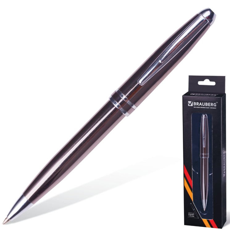 Ручка шариковая Brauberg Oceanic Grey линия 0,7 мм 141420