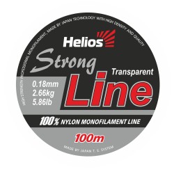 Леска Helios Strong Line Nylon Transparent 0,18-0,50mm/100 метров