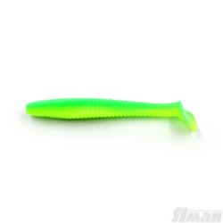 Виброхвост Yaman Flatter Shad, 4", цвет 30 - Lime Chartreuse, 5 шт Y-FS4-30