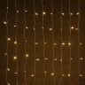 Уличная светодиодная гирлянда (теплый свет) Vegas Занавес 200 LED, 20 нитей, 2х2 м, 31V 55145