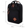 Рюкзак Brauberg Friendly молодежный, черный, 37х26х13 см, 270089