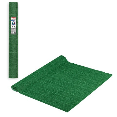 Бумага гофрированная Brauberg Fiore 140 г/м2 темно-зеленая (961) 50х250 см 112570