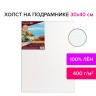Холст на подрамнике Brauberg Art Premiere 30х40 см, грунт, лен, среднее зерно 190639