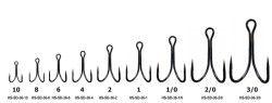 Крючок двойной SD-36 цвет BC (20шт) Helios