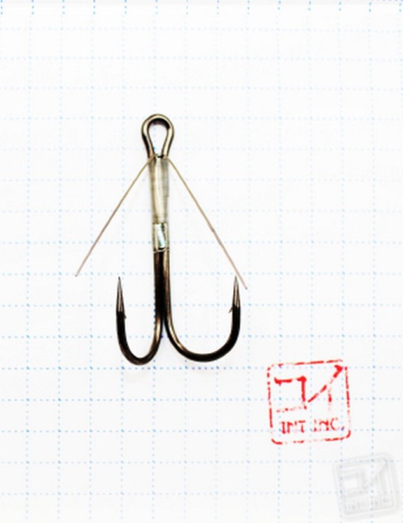 Крючок Koi Weedless Double Hook № 1/0 , BN, двойник незацепляйка (5 шт.) KH2325-1/0BN