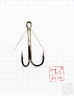 Крючок Koi Weedless Double Hook № 1/0 , BN, двойник незацепляйка (5 шт.) KH2325-1/0BN
