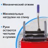 Тележка уборочная Brabix, 2 съемных ведра 25 л, механич. отжим, металлический каркас, 601499