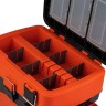 Ящик для зимней рыбалки Helios FishBox двухсекционный 10л оранжевый