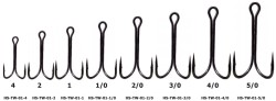 Крючок двойной с удлиненным цевьем TW-01 цвет BC (20шт) Helios