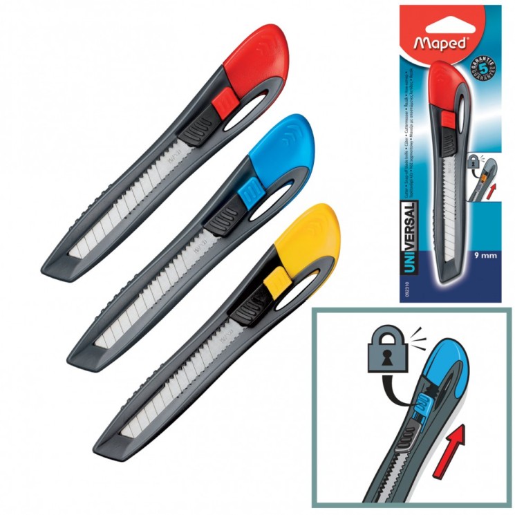 Нож канцелярский 9 мм Maped Universal 092310