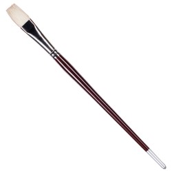 Кисть художественная KOH-I-NOOR щетина, плоская, №10, длинная ручка 9936010014BL