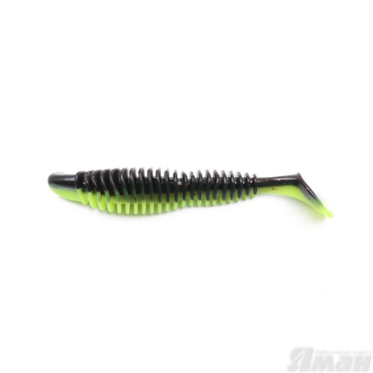 Виброхвост Yaman Arris Shad, 5,5", цвет 32 - Black Red Flake Y-AS55-32
