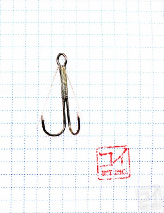 Крючок Koi Weedless Double Hook № 4 , BN, двойник незацепляйка (5 шт.) KH2325-4BN