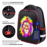 Ранец Brauberg FIT, 2 отделения, Colorful lion, 38х27х14 см, 270618