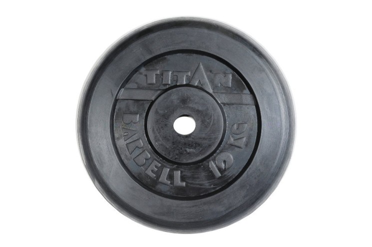 Блин для штанги обрезиненный Titan d-26  10 кг