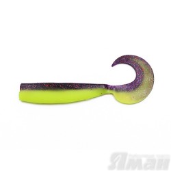 Твистер Yaman Lazy Tail Shad, 5" цвет 26 - Violet Chartreuse, 4 шт Y-LTS5-26