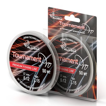 Леска Allvega Tournament pro (50м) 0.25мм (7,95кг) прозрачная
