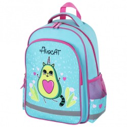 Рюкзак Пифагор School, 1 отделение, 3 кармана, Avocat, 38x28х14 см, 270652