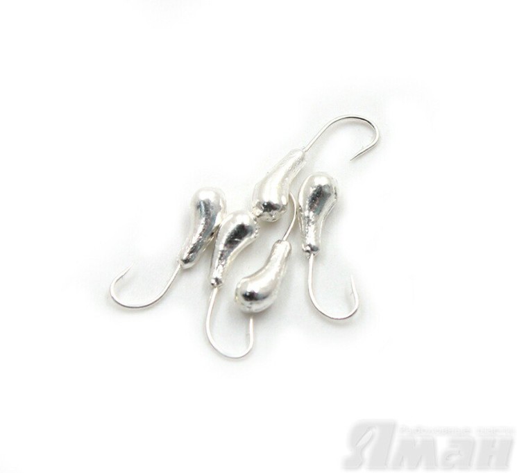Мормышка Яман уралка с отв., цвет Silver Plated, d 5 (5 шт.) Я-МР95