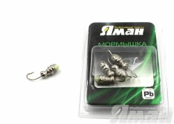 Мормышка Яман шмель с отв., цвет NL, с фосф. пяткой (5 шт.) Я-МР131
