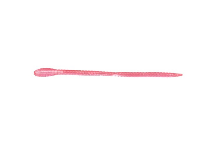 Приманка червь Nikko Dappy Isome 100мм цвет Clear Pink, 5 шт