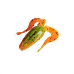 Лягушка Helios Frog 2,56"/6,5 см, цвет Pepper Green & Orange 7 шт HS-21-018