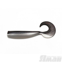 Твистер Yaman Lazy Tail Shad, 5" цвет 34 - Black Red Flake/Pearl, 4 шт Y-LTS5-34