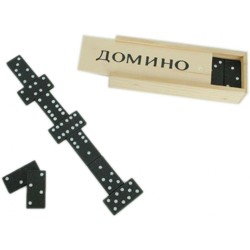 Домино дерево в деревянном пенале 15х5см (137-002)