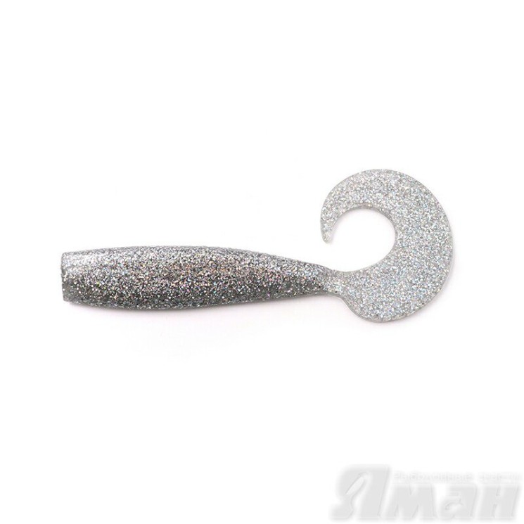 Твистер Yaman Lazy Tail Shad, 7" цвет 13 - Chrome, 3 шт Y-LTS7-13