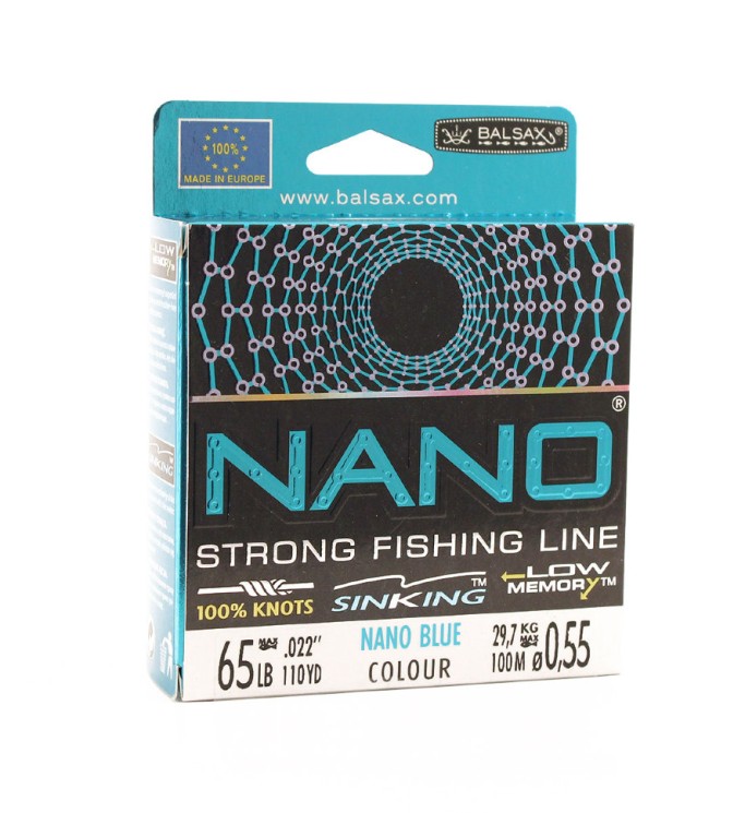 Леска Balsax Nano Blue Box 100м 0,55 (29,7кг)