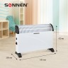 Обогреватель-конвектор Sonnen Y-01S, 2000 Вт, 3 режима работы, белый/черный, 455309 455309