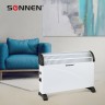 Обогреватель-конвектор Sonnen Y-01S, 2000 Вт, 3 режима работы, белый/черный, 455309 455309