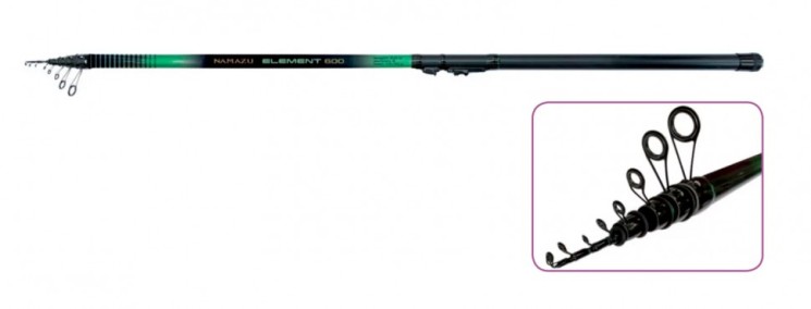 Удилище болонское Namazu Element Bolo 6м карбон IM7 (15-40г) с кольцами NEL-640B