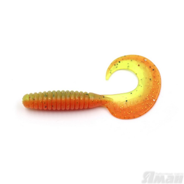 Твистер Yaman Spiral, 6", цвет 16 - Arbuz, 4 шт Y-S6-16