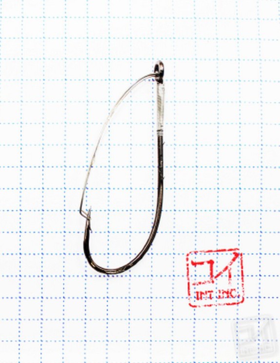 Крючок Koi Weedless Single Hook № 3/0 , BN, незацепляйка (10 шт.) KH5241-3/0BN